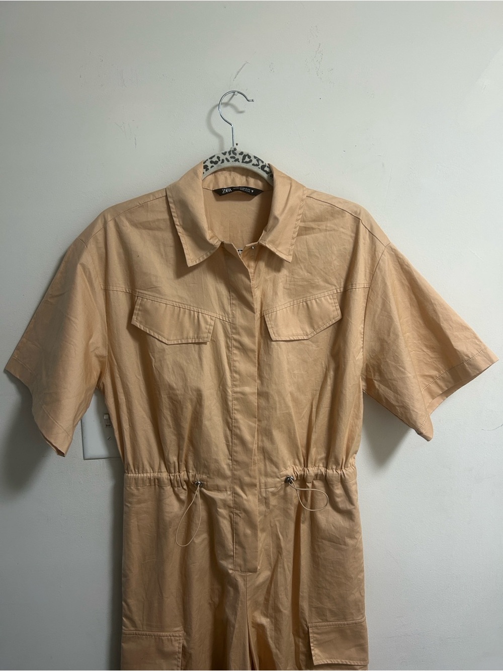 Zara Gabardine Utility Jumpsuit Size S “Like New” - Picture 3 of 6